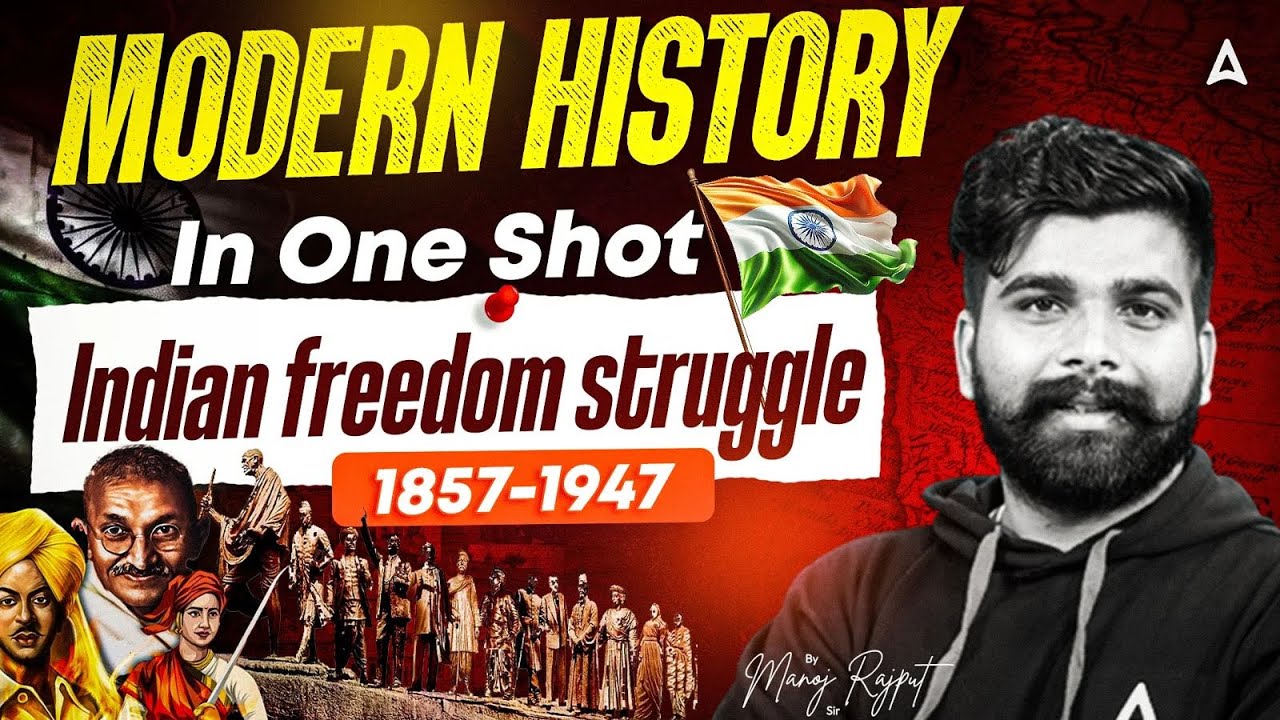 Modern History in One Shot | Indian Freedom Struggle 1857–1947 | By Manoj Rajput Sir