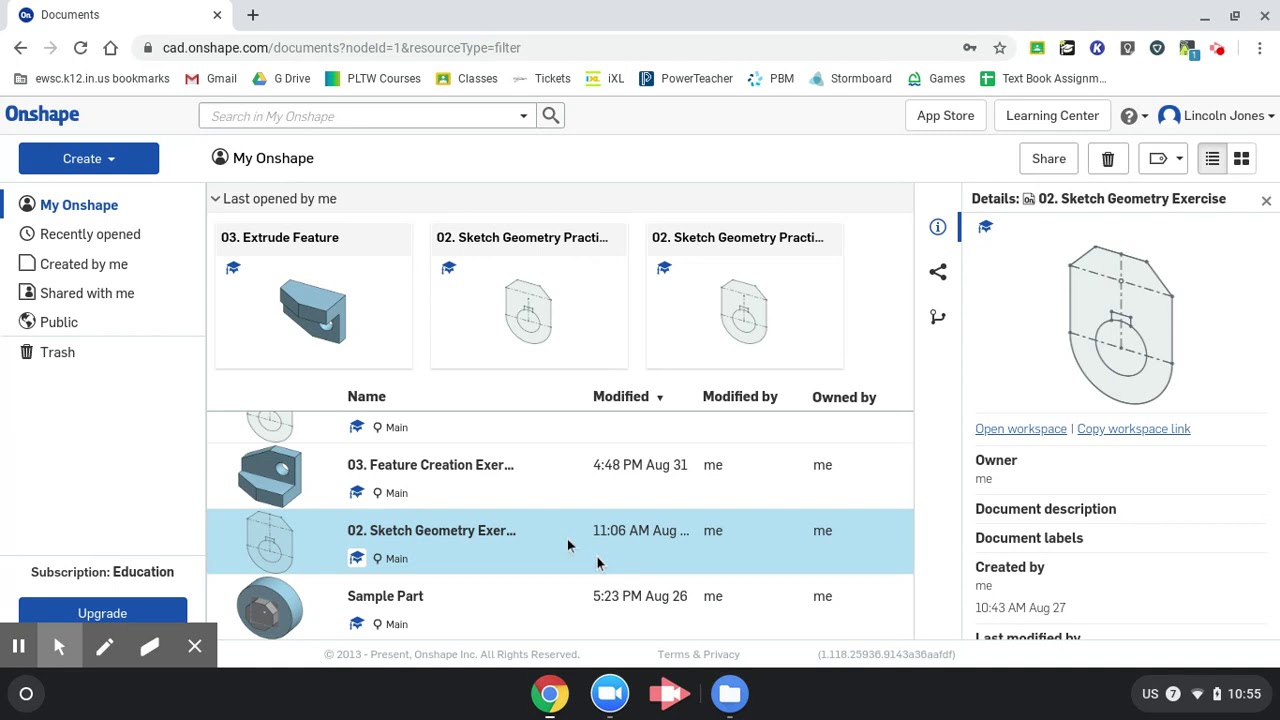 Creating a Folder on OnShape