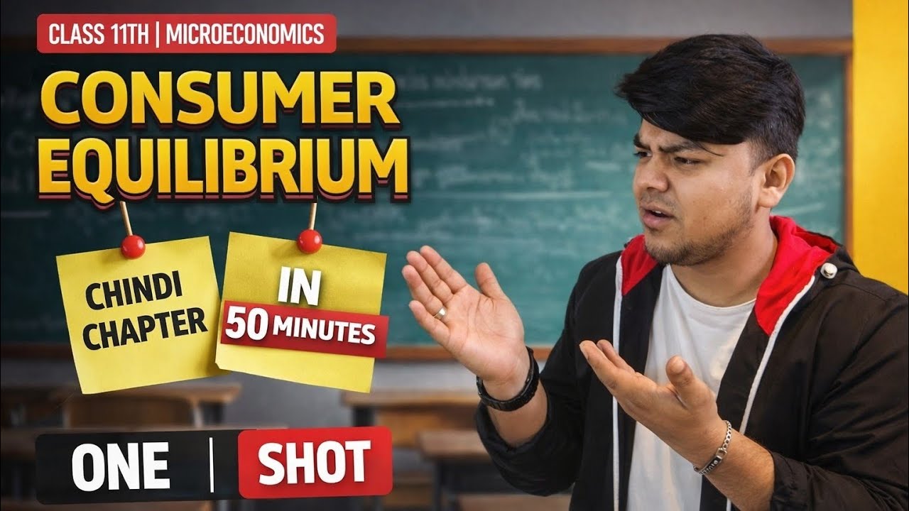 Consumer Equilibrium One Shot 🔥 | Class 11th Microeconomics #ravisir #economicshouse