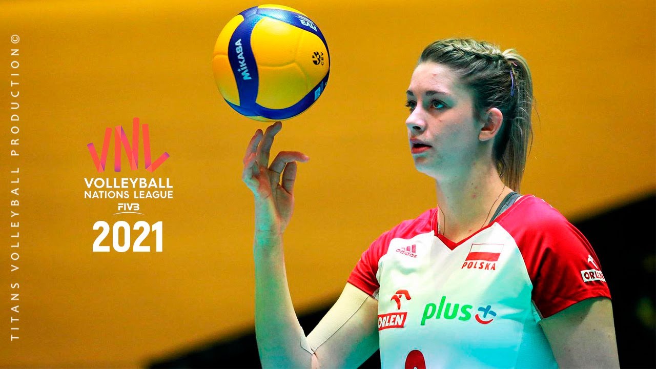 Powerful Volleyball Spikes by Stysiak Magdalena | VNL 2021