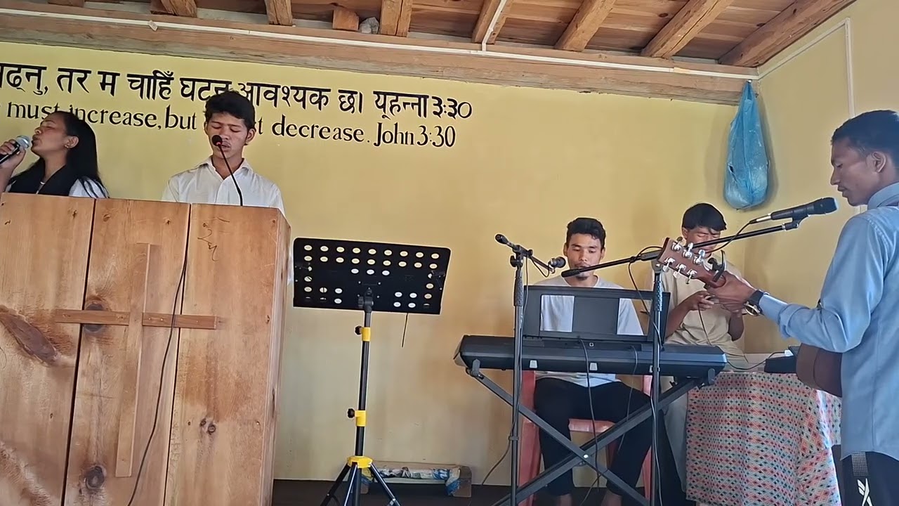 Yeshu KO chatima.  Nepali Christian song 