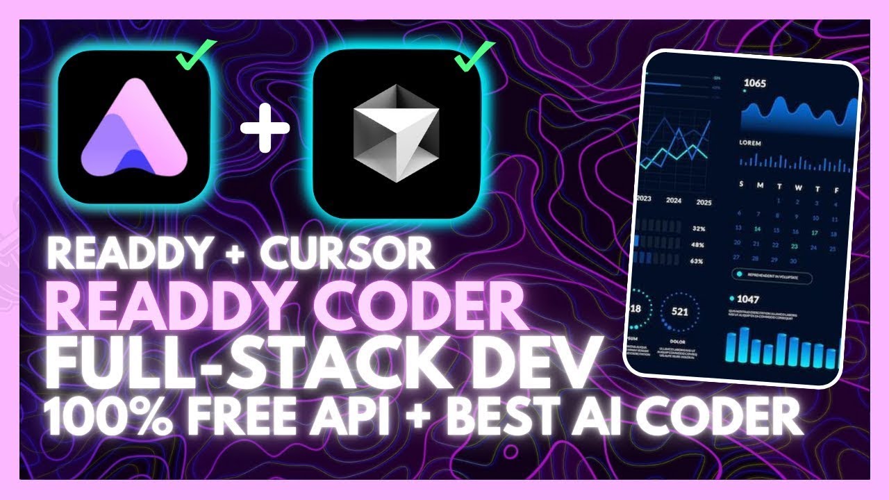 Readdy + Cursor: Develop HIGH QUALITY Full-stack Apps For FREE Without Writing Code!