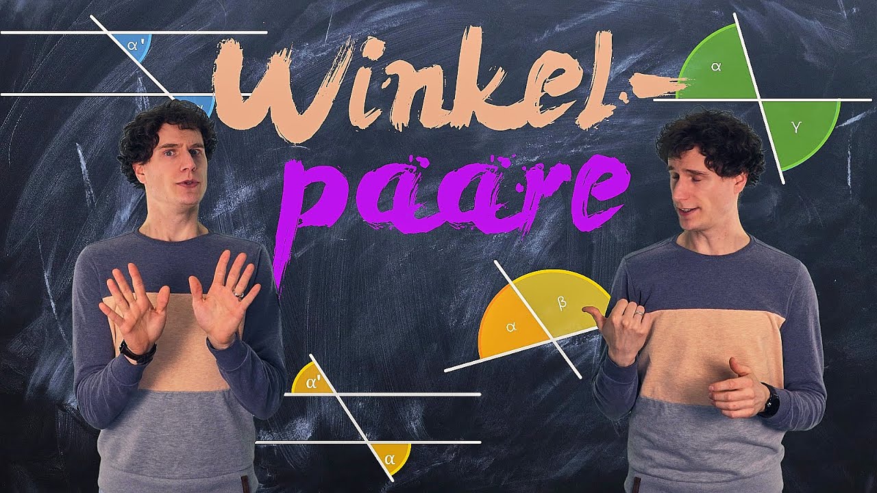 Winkelpaare - einfach erklärt | Stufenwinkel, Wechselwinkel, Scheitelwinkel, Nebenwinkel