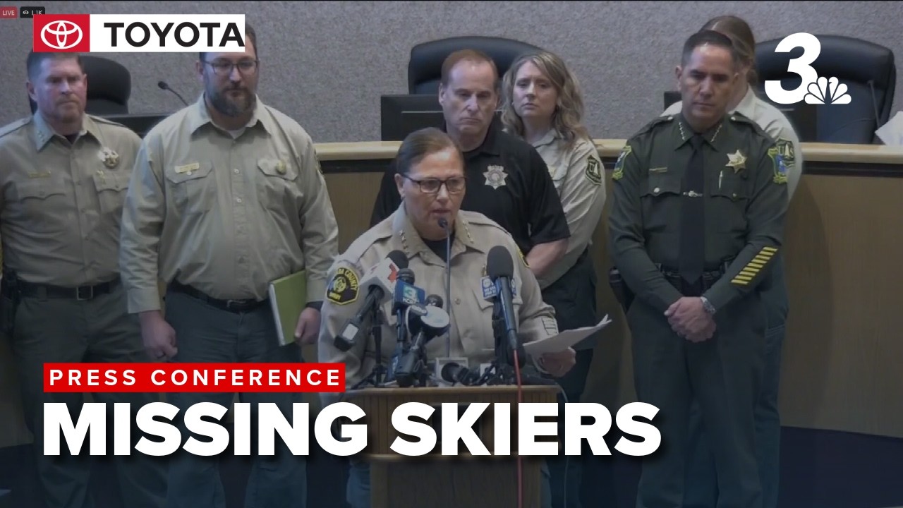 Press conference on missing Tahoe area skiers