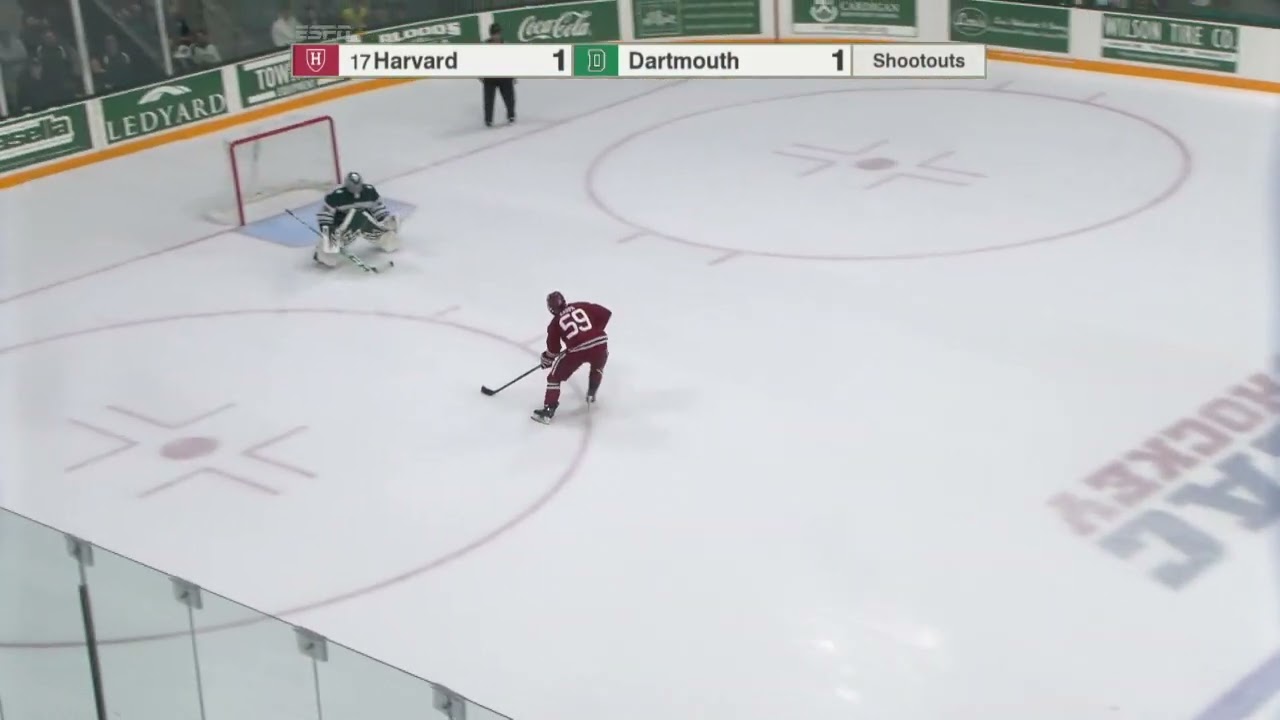 Dartmouth's Cooper Black in a shootout