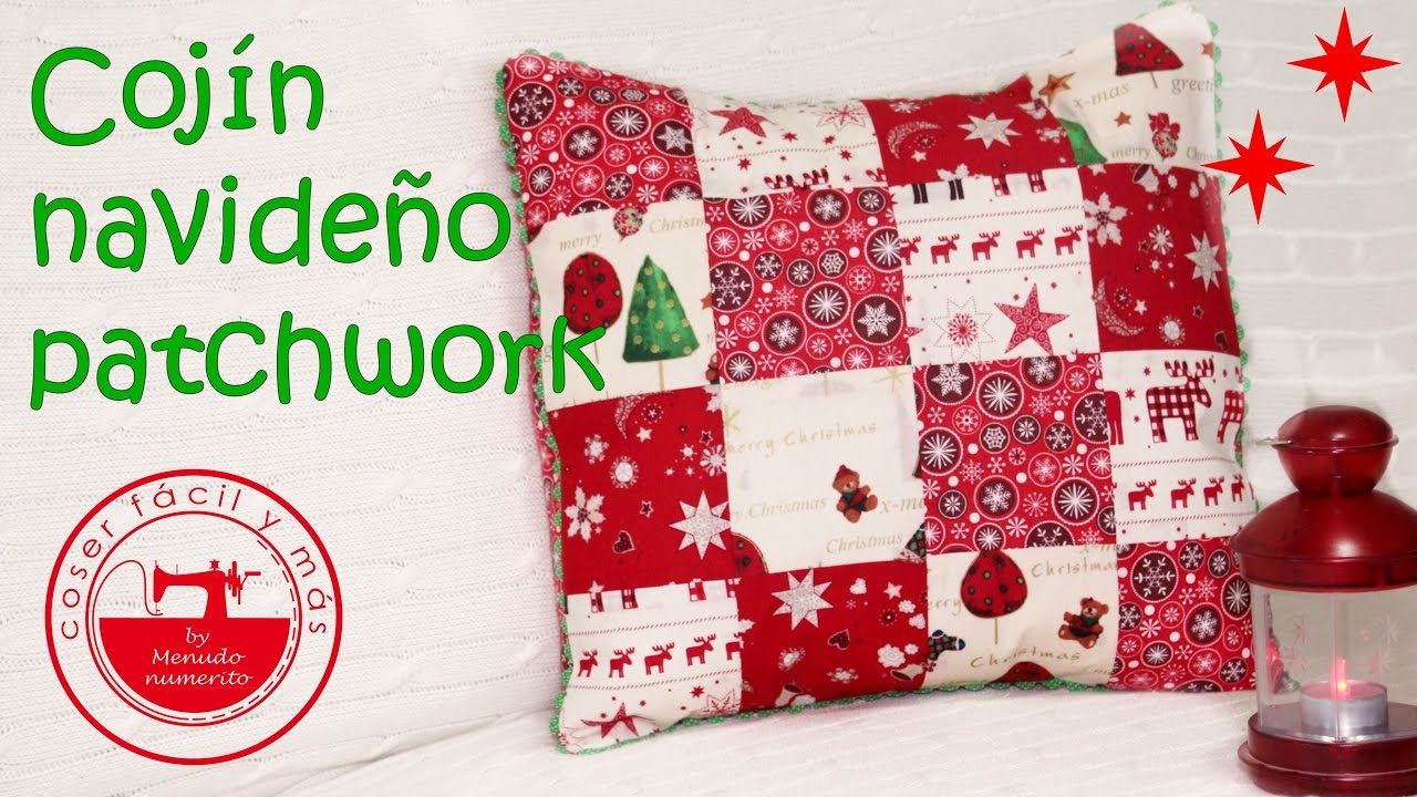 Patchwork para novatas: cojín navideño