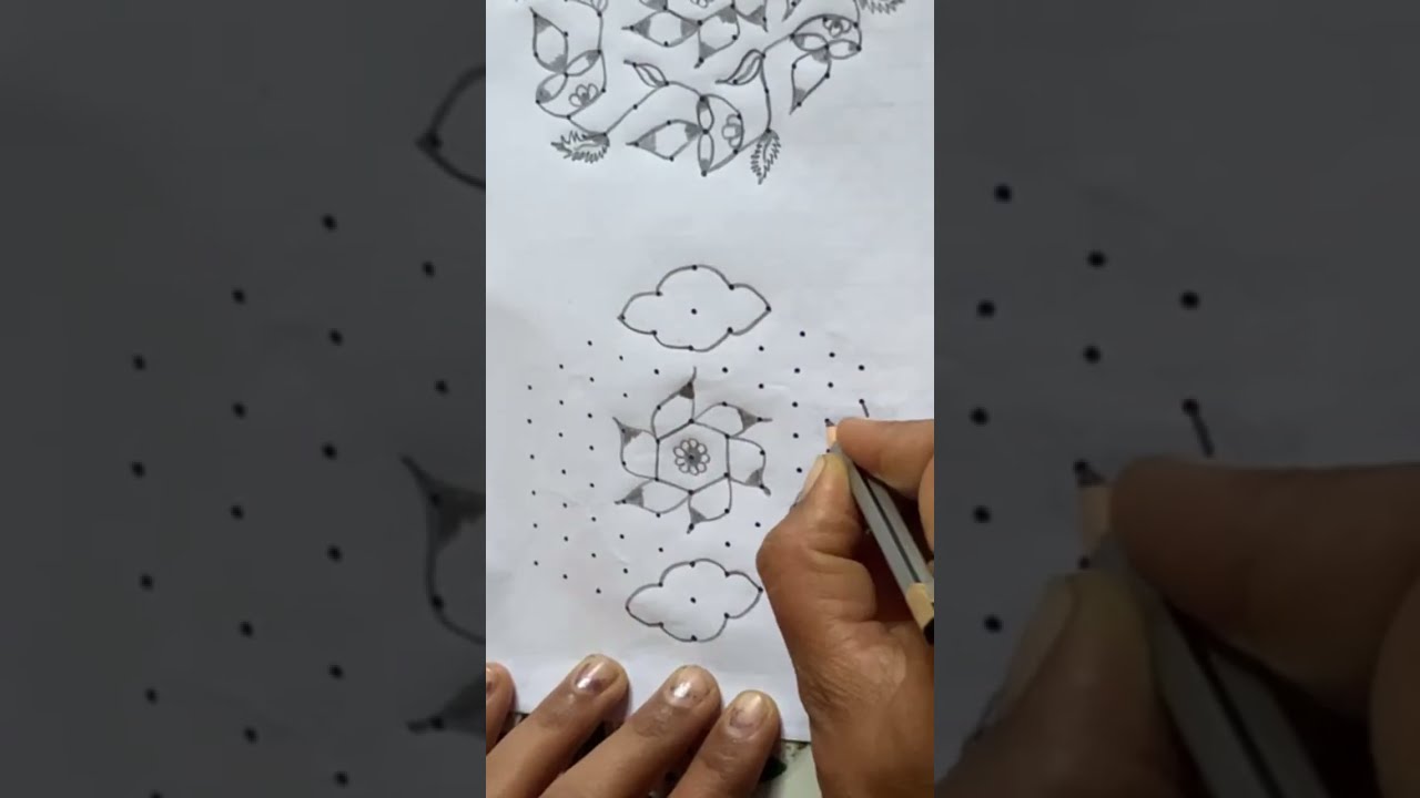 Bhavani  Mani is live simple rangoli