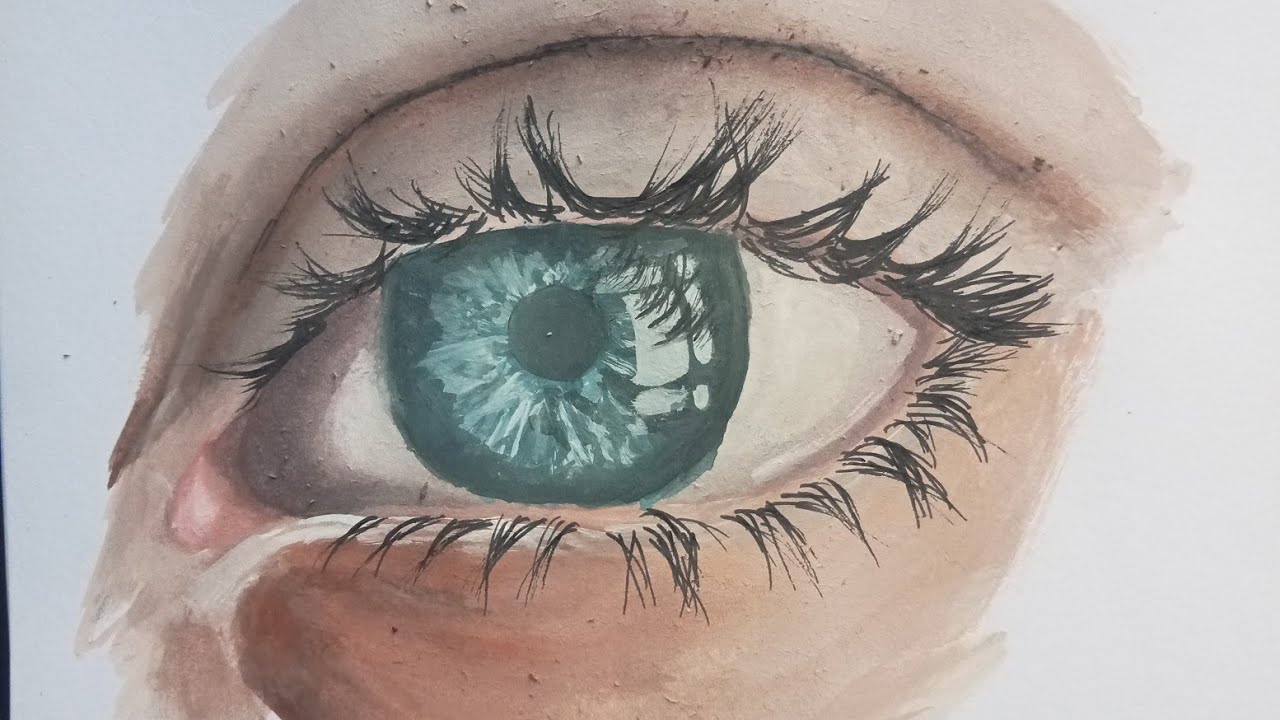 How to draw realistic eyes  | step by step | full Drawing and painting #drawing #painting #viral 