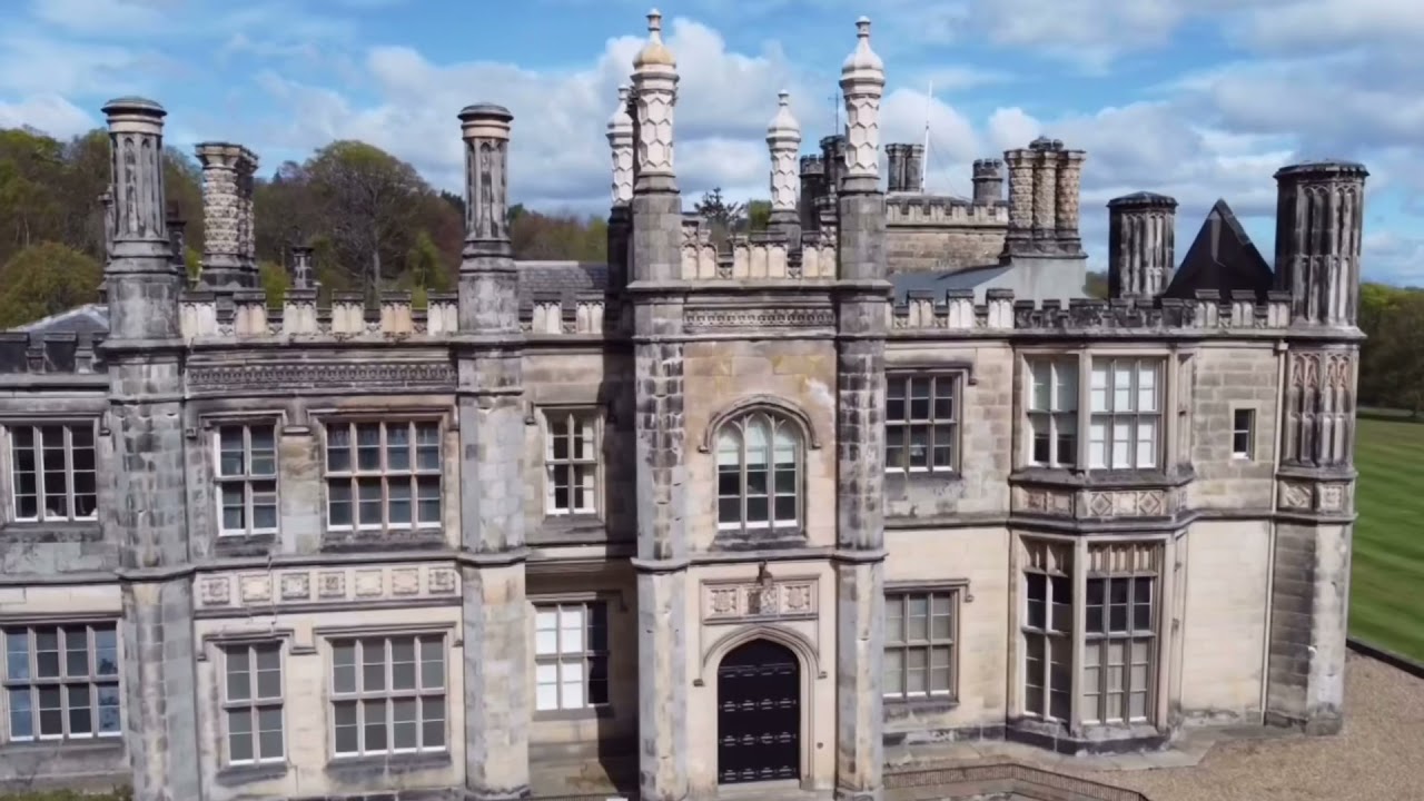 Dalmeny House Drone view #edinburghtravel #scotlandmansion