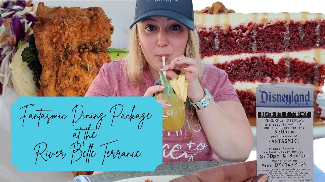 RIVER BELLE TERRACE FANTASMIC DINING PACKAGE - Disneyland Vlog Day 1, Pt. 2