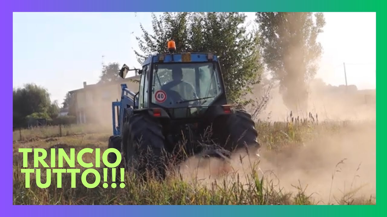 TRINCIATURA STOCCHI di SORGO con LANDINI GLOBUS 75 + TRINCIA DELEKS