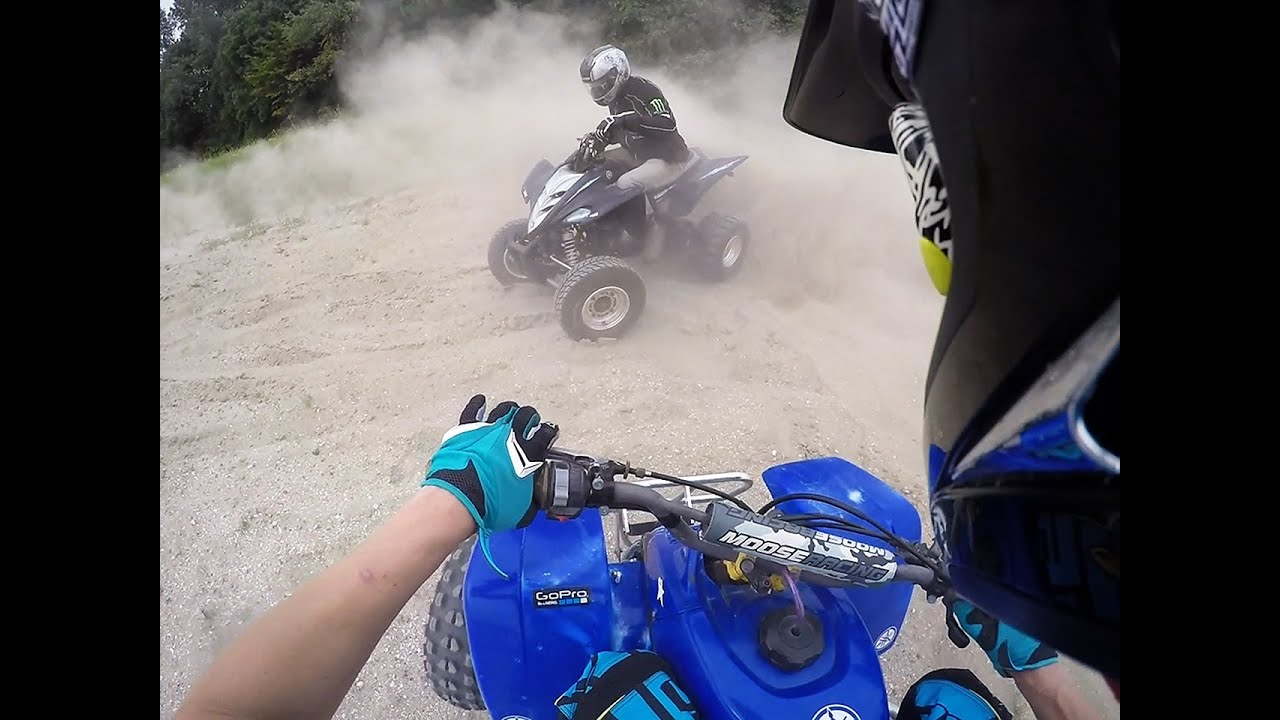 Yamaha Blaster 200 vs  Yamaha Raptor 350  Gopro