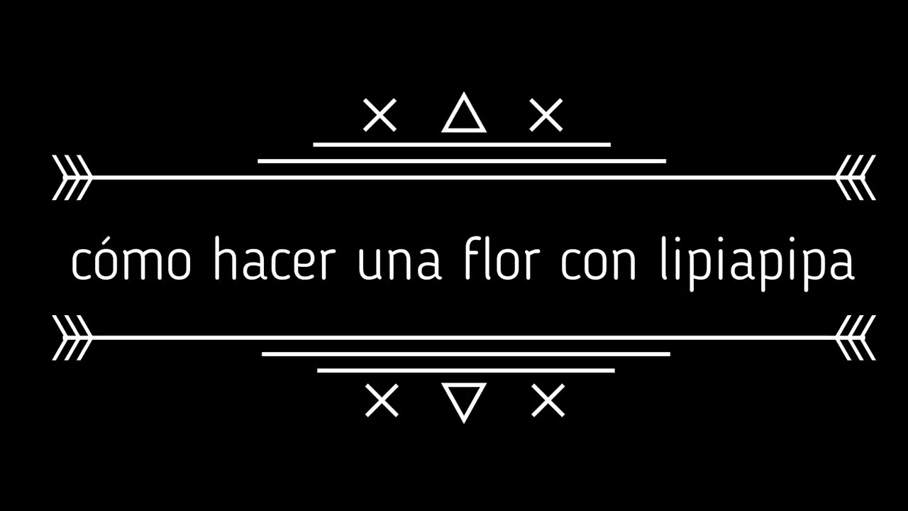 cómo hacer una flor con limpiapipas