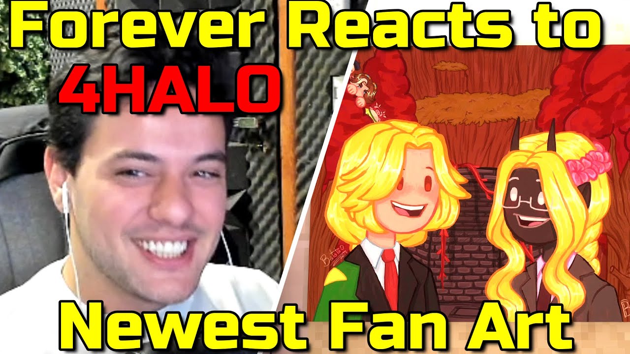 Forever Reacts to new Fan art on the Museum on QSMP Minecraft