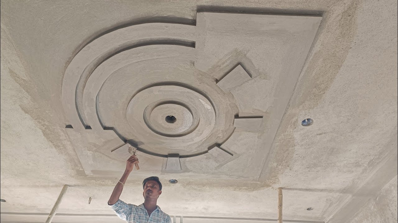 ceiling design size 8×8 making video #design #plastring