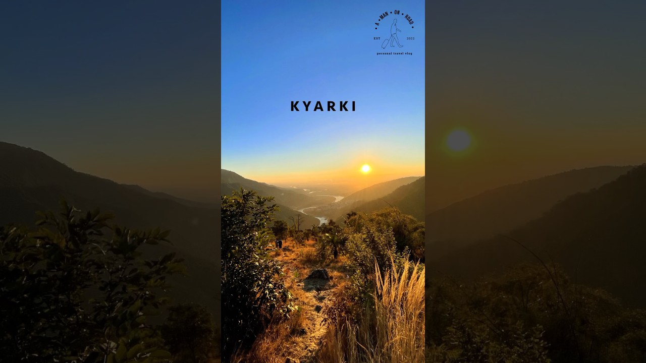Best Sunset Point In Rishikesh | Kyarki | Mini Vlog- 100               #travelshorts #trendingshorts