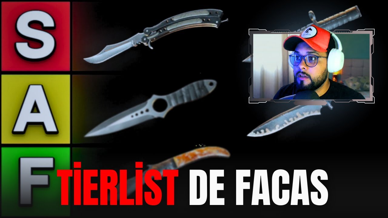 TIERLIST DE FACAS CS2 - MINHA OPNIÃO!