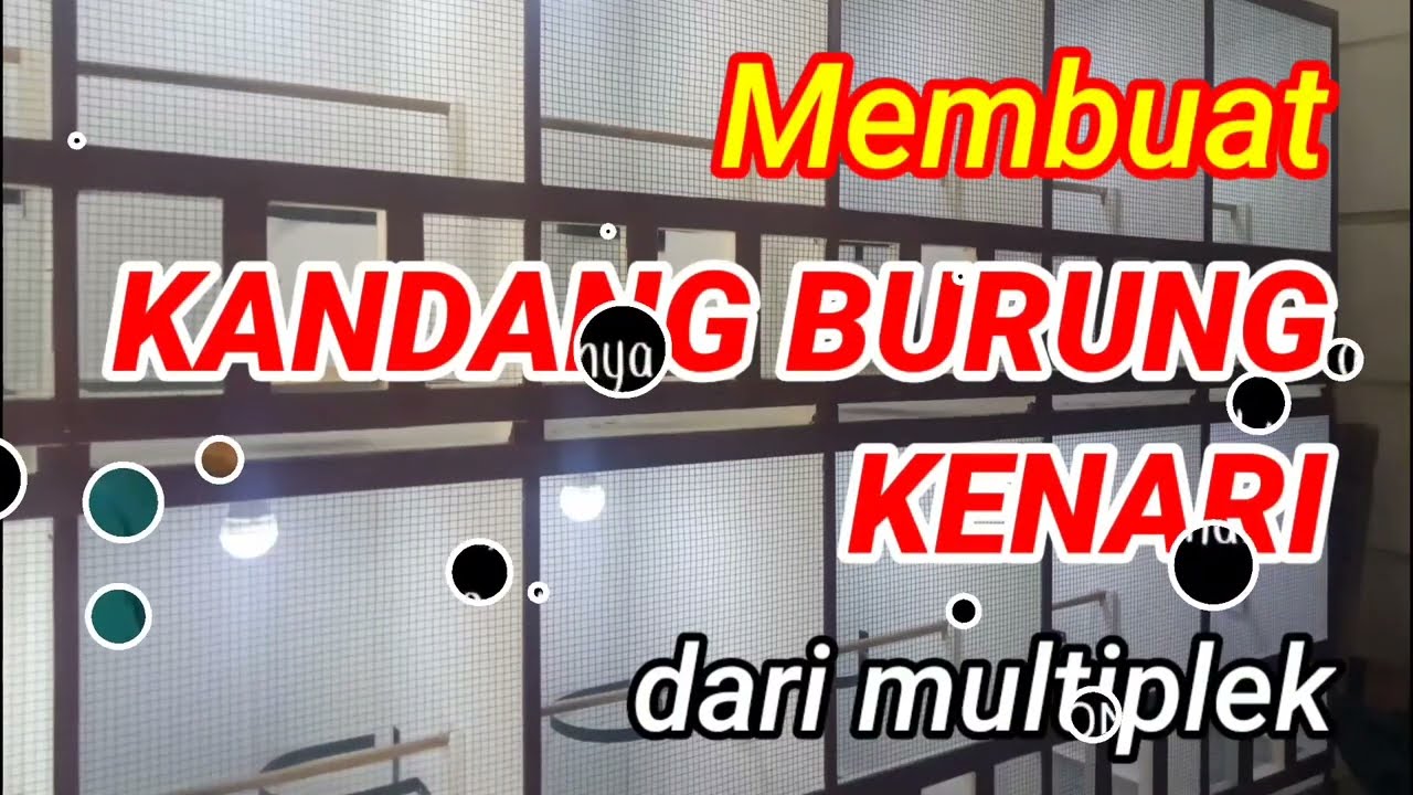 Membuat Kandang Burung Kenari dari Multiplek