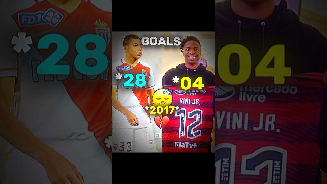 Mbapp&eacute; And Vinicus Goal In 2017 Vs 2026 X Madrid☠️💀 #shorts #viral #trending #short #funny #football