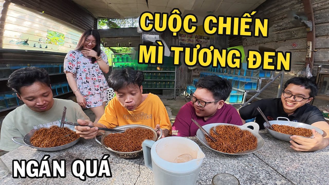 Trò chơi Ăn Mì Tương Đen cùng Anh Nhí Betta - Chuẩn Bị Team Đi Du Lịch
