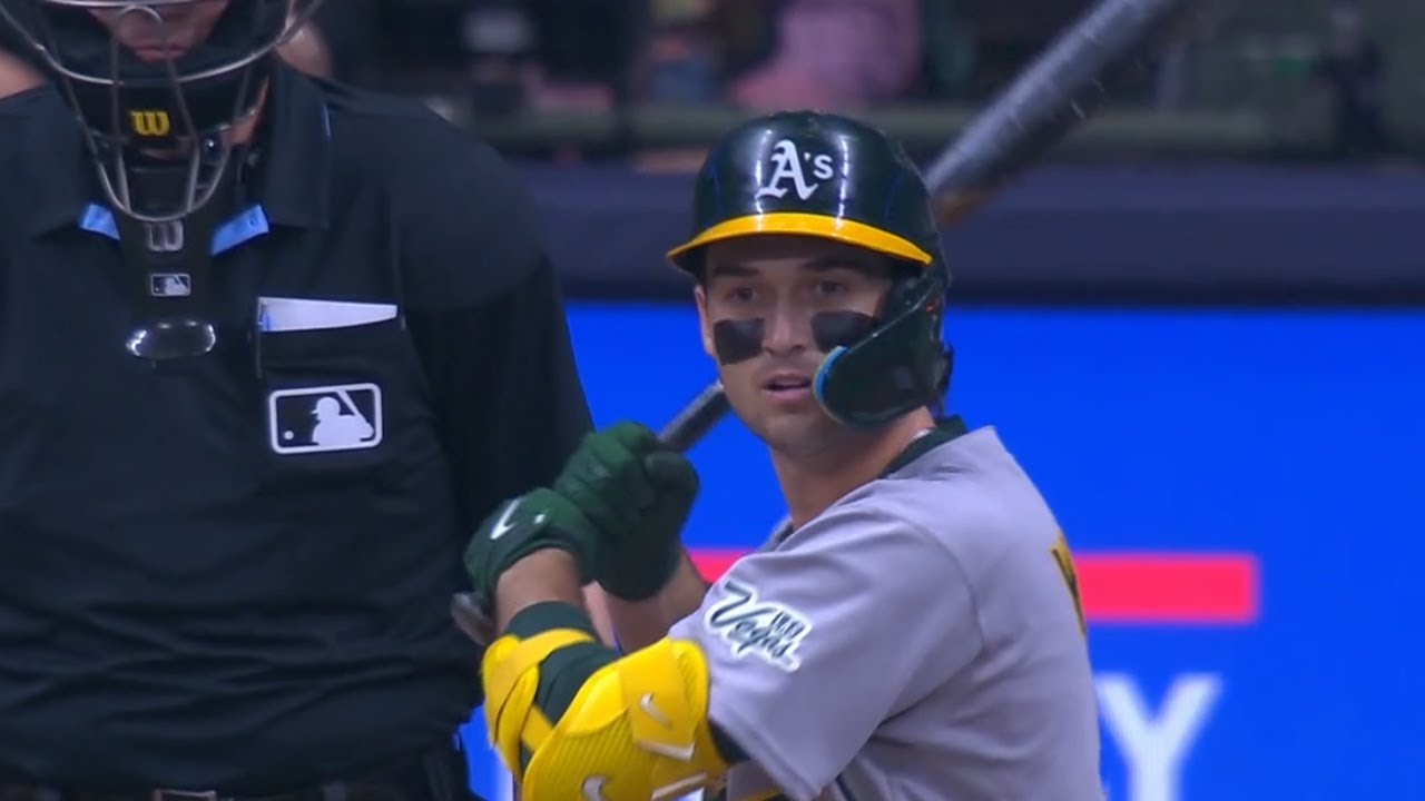 Jacob Wilson swinging at pitches outside the zone