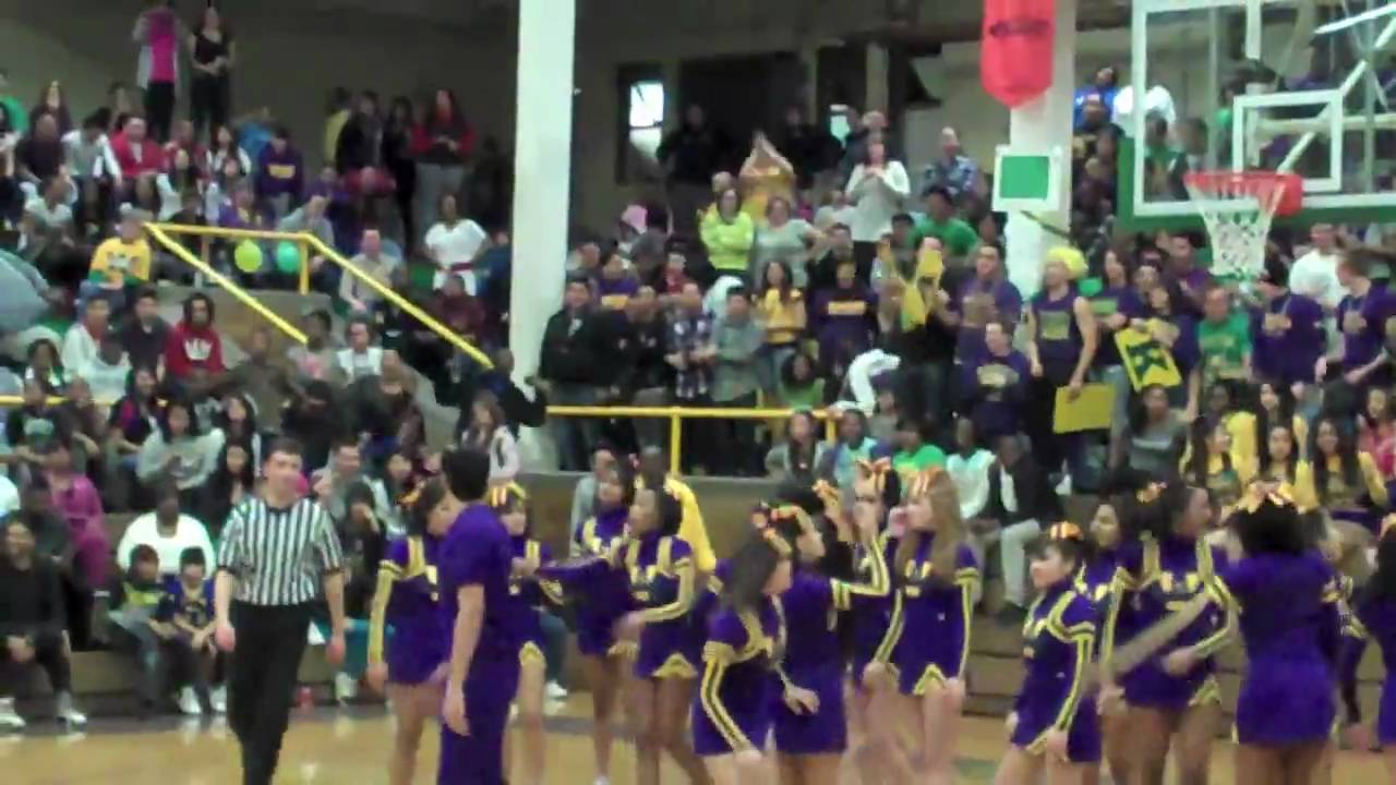 You Got Served! Cheerleaders battle at Evanston vs. Waukegan basketball game! Damn!