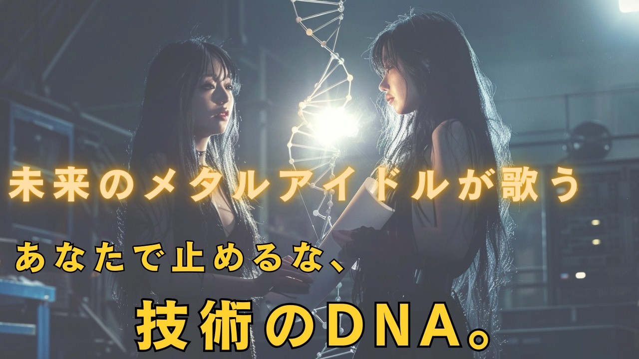 【製造業 AI Music アイドル】　あなたで止めるな、技術のDNA。『KEEP THE DNA』　(メタルアイドル)