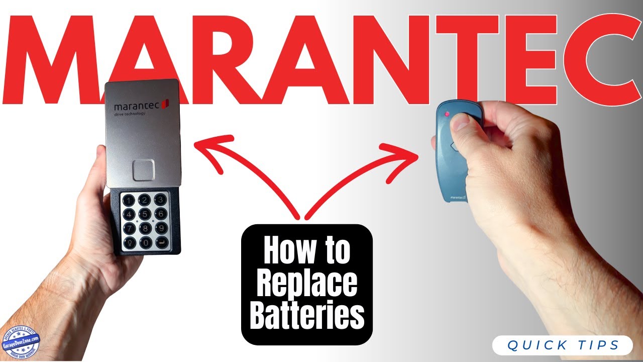 Quick Tips: How to Replace Batteries in Marantec Garage Door Opener Remote & Wireless Keypad