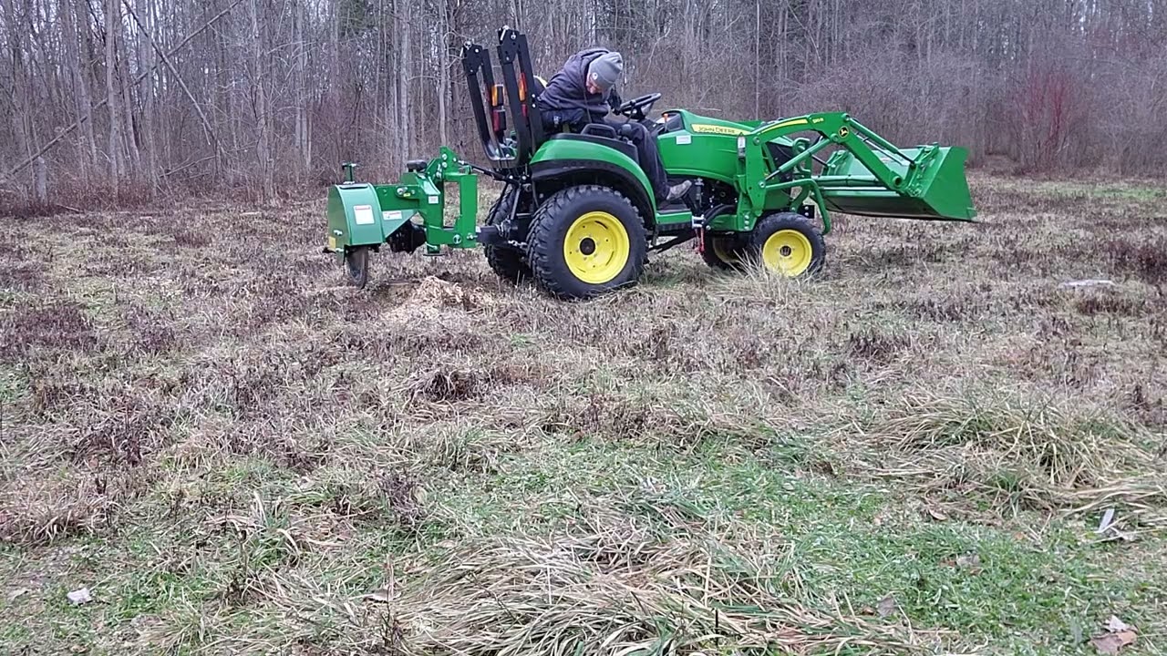 Farmry SG24 Stump Grinder with John Deere 2025r