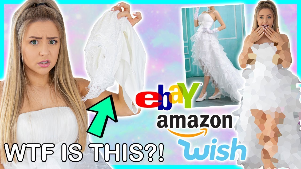 Trying On Cheap Wedding Dresses From Wish, Ebay, Amazon ! Success Or Disaster ?