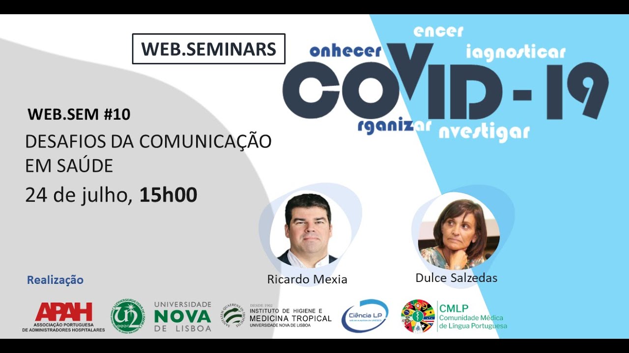 DESAFIOS DA COMUNICAÇÃO EM SAÚDE | WebSem #10 | IHMT + APAH