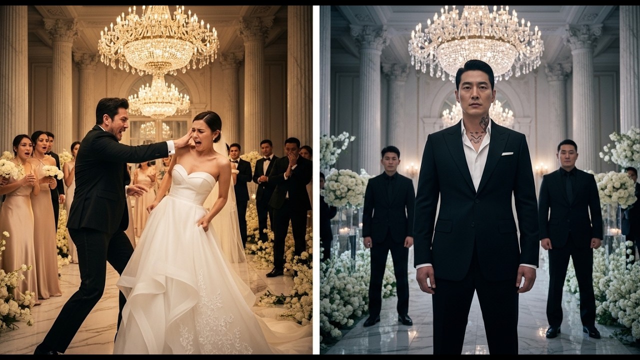 Her Abusive Ex Slapped Her At The Luxury Wedding—Not Knowing She’s Now Married To Korean Mafia Boss.