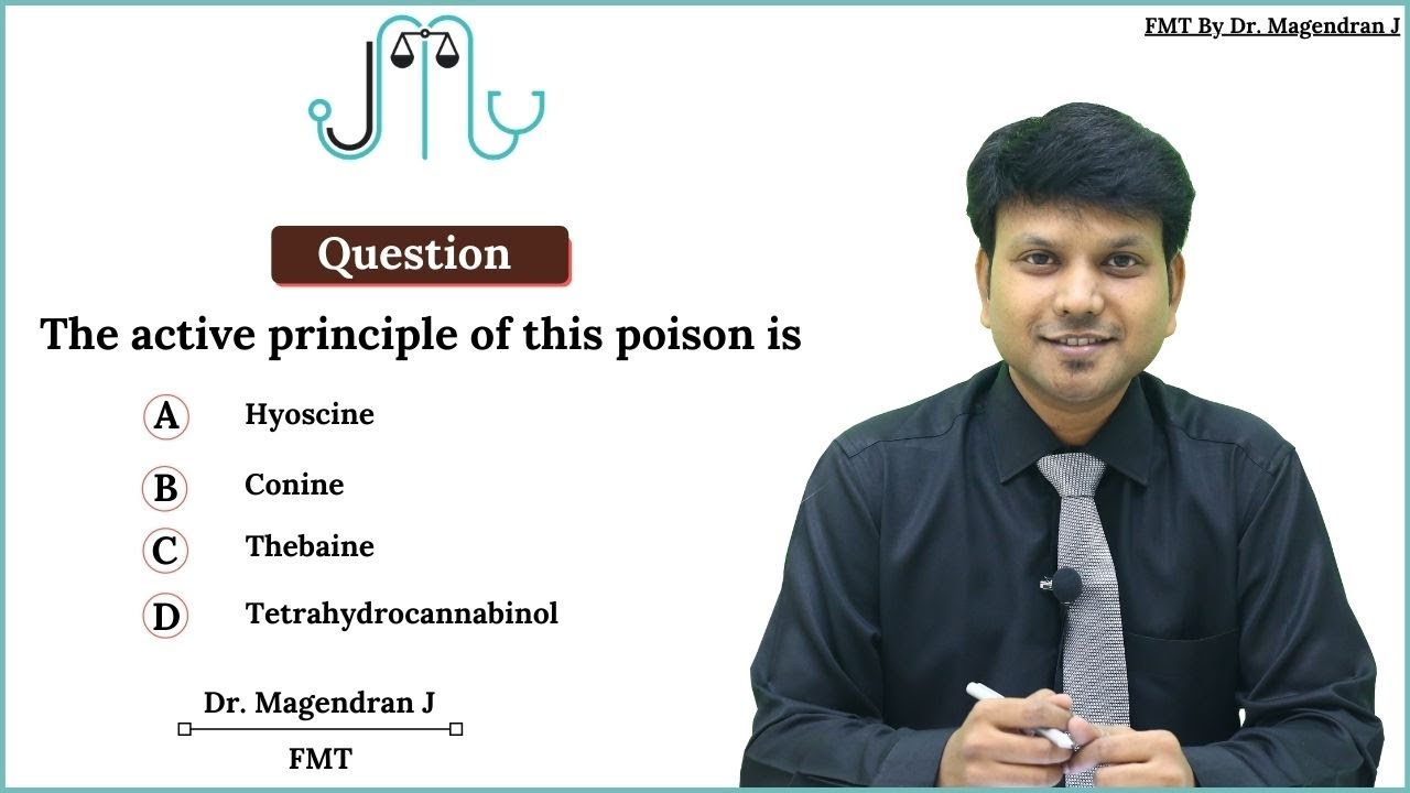 Daily MCQ series | Forensic Medicine & Toxicology | Dr. J Magendran
