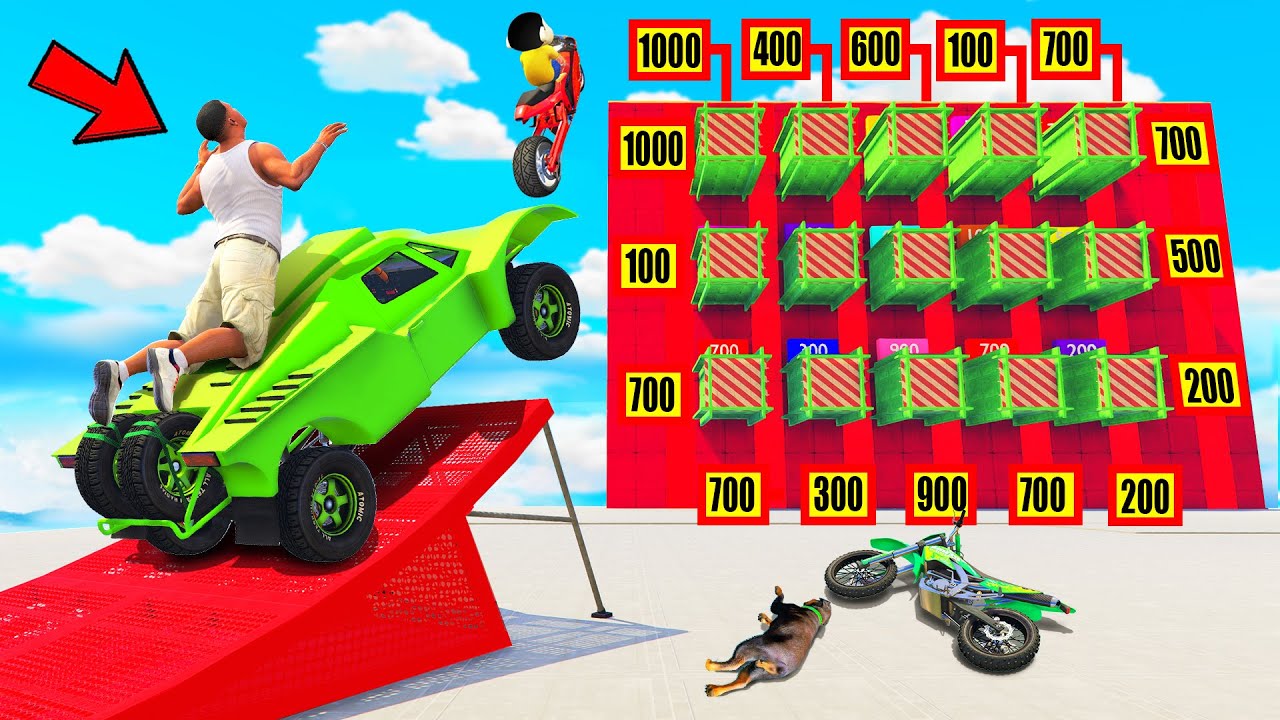SHINCHAN AND FRANKLIN TRIED THE SURPRISE BOX POINTS PRIZES PARKOUR CHALLENGE GTA 5