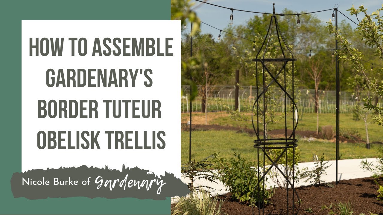 How to Assemble Gardenary's Border Tuteur Obelisk Trellis