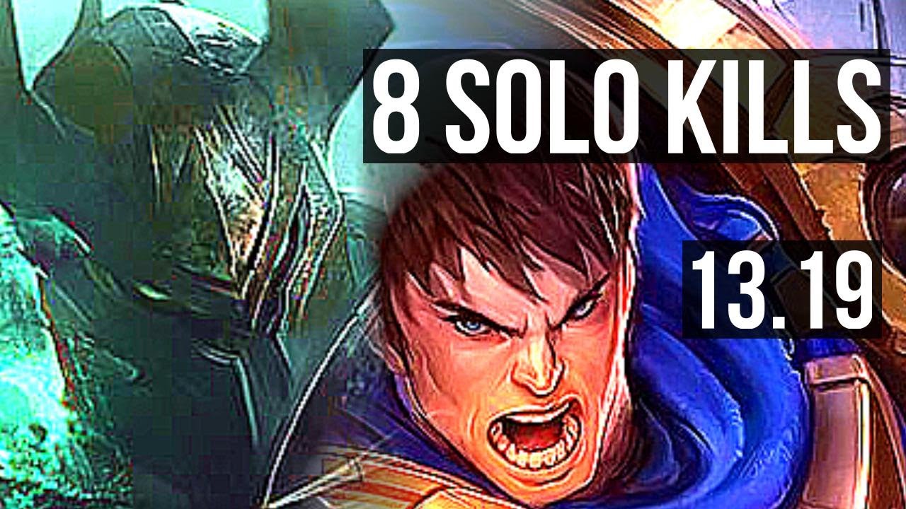 MORDEKAISER vs GAREN (TOP) | 8 solo kills | NA Master | 13.19