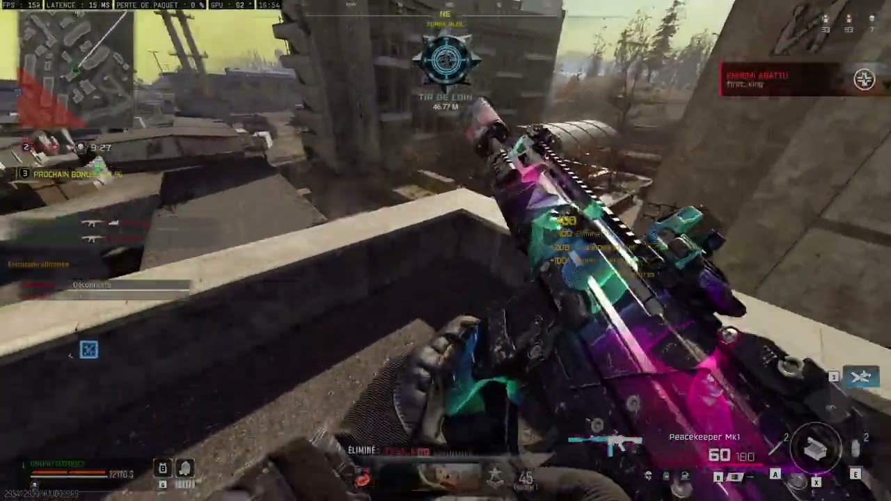warzone BO7 petite manche en 1 contre 4