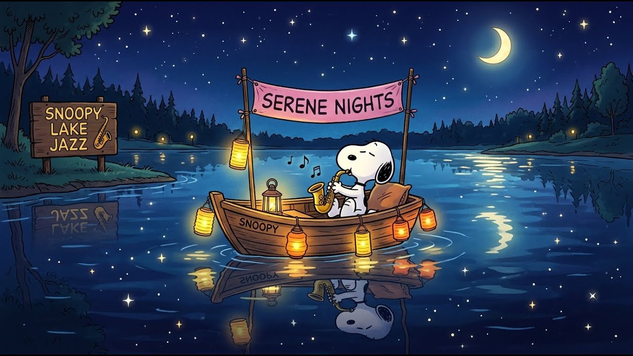 Rainy Day Vibes with Snoopy ☕🎷 | Peaceful Jazz Playlist to Relax, Study and Unwind