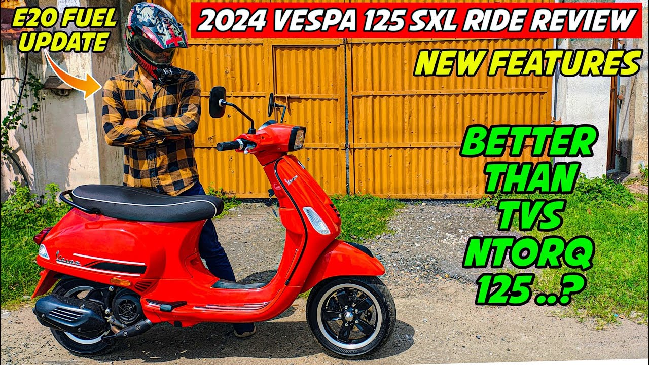 2024 Vespa 125 SXL Review || New Features ||Classy & Retro Design  - Better Than TVS Ntorq 125 .?