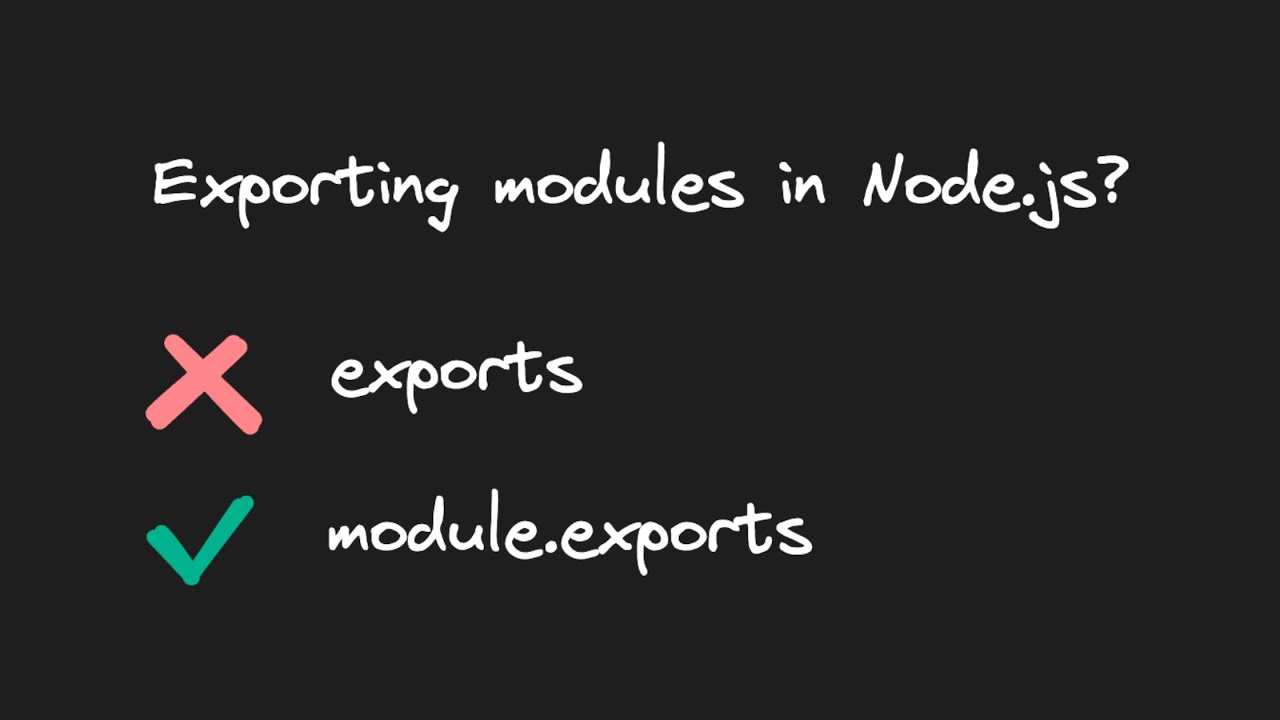 Avoid this mistake when exporting in Node.js
