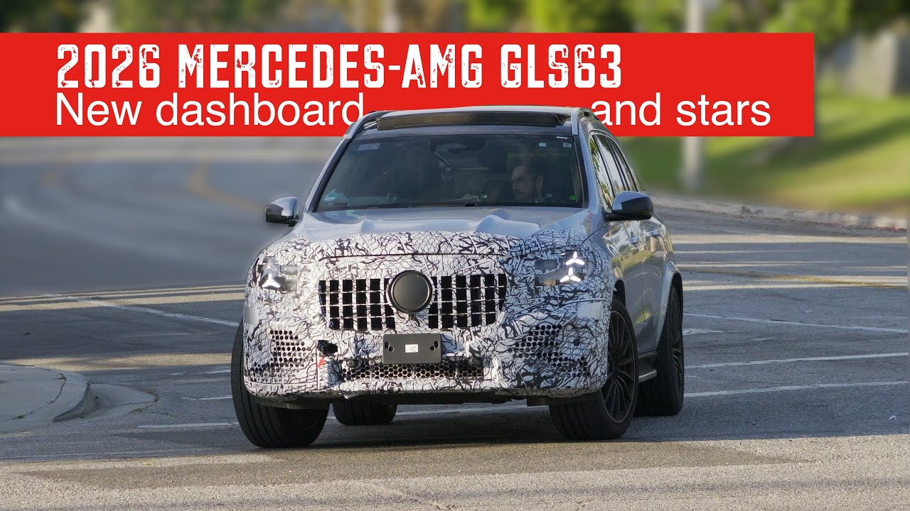 2026 Mercedes-AMG GLS63 Facelift spotted in US. More stars and new dashboard!