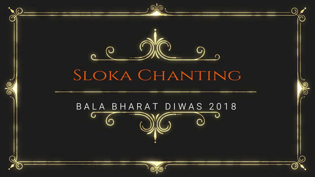 SlokaChanting - BBD 2018