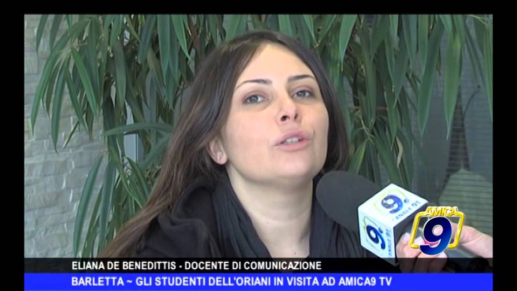 BARLETTA | Gli studenti dell'Oriani in visita ad Amica9 Tv
