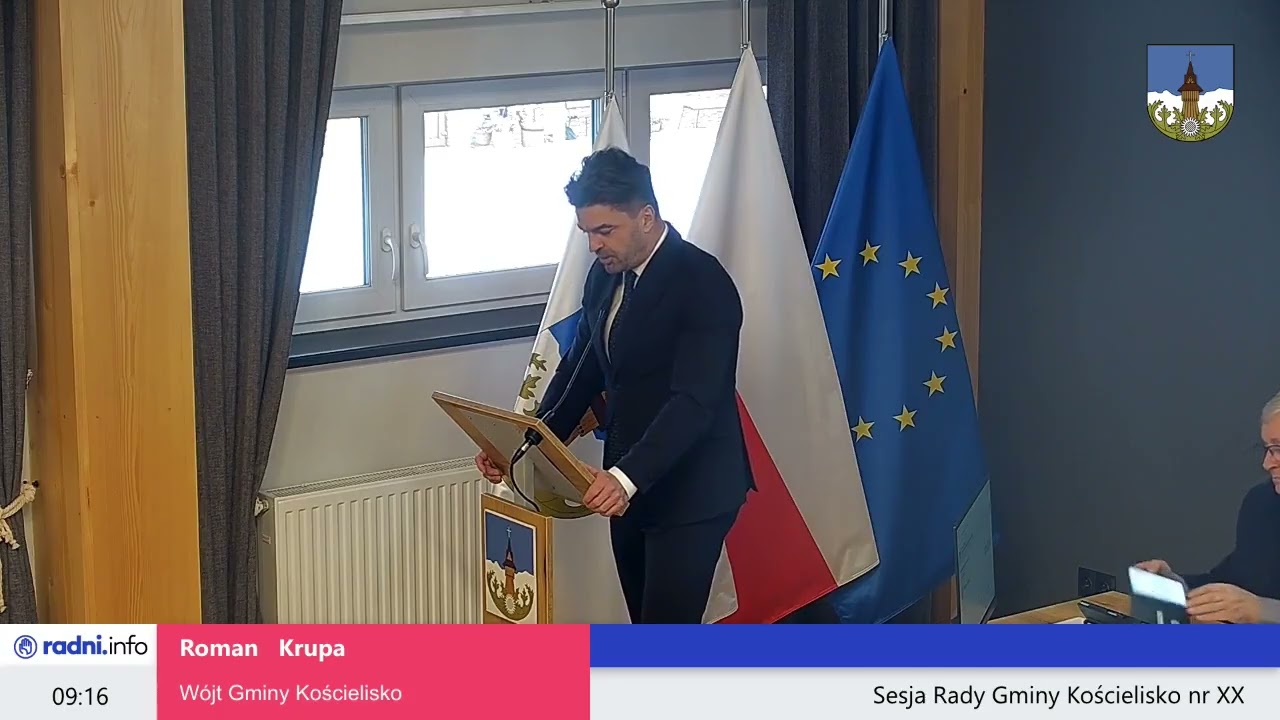 Sesja Rady Gminy Kościelisko nr XX Data nagrania: 2025-11-27