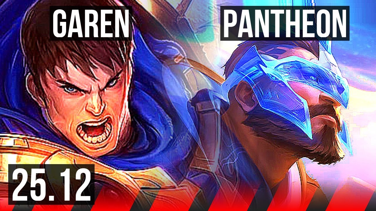 GAREN vs PANTHEON (TOP) | 12/1/4, Godlike | EUW Master | 25.12