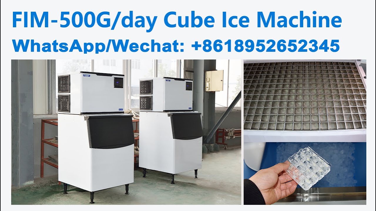 Focusun 225kg/day commercial cube ice machine.