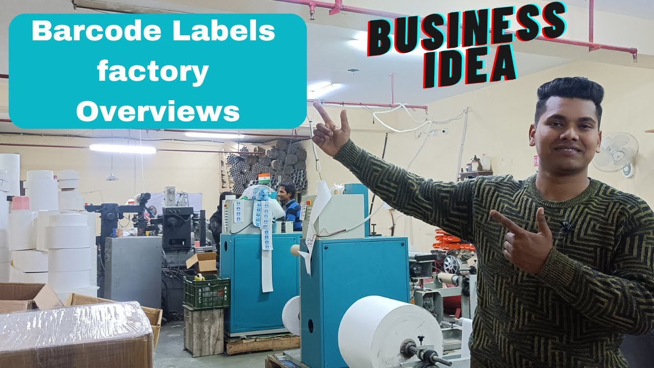 Barcode Labels factory Business idea 2023 | Barcode labels | Colour Labels | Plain Labels |