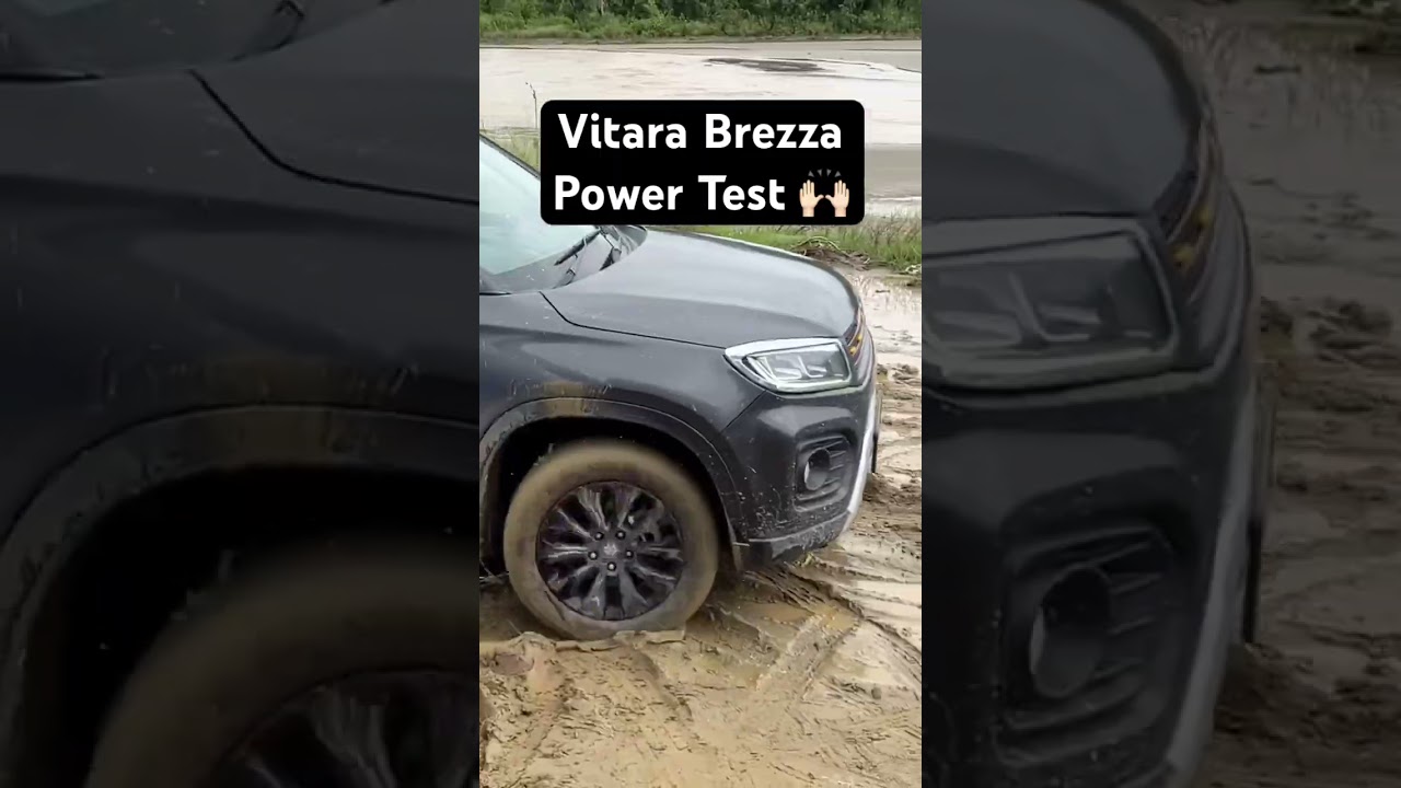 Vitara Brezza Power Test 🙌🏻🥵 #marutisuzuki #brezza