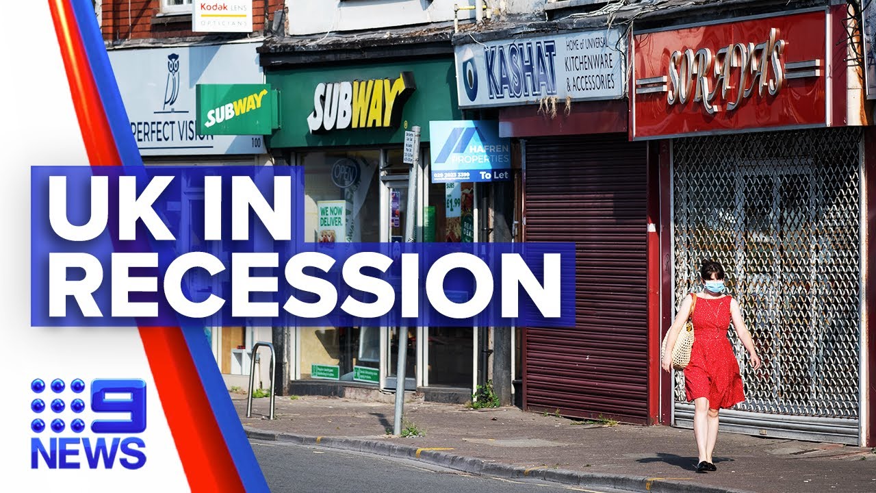 Coronavirus: UK officially in recession | 9 News Australia