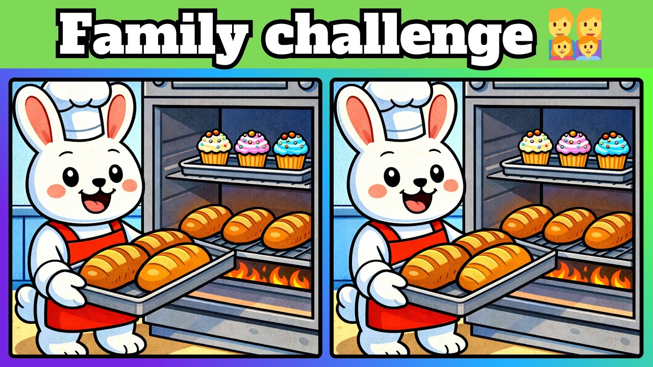 Find 3 differences!  Family challenge 👨‍👩‍👧‍👦  #03